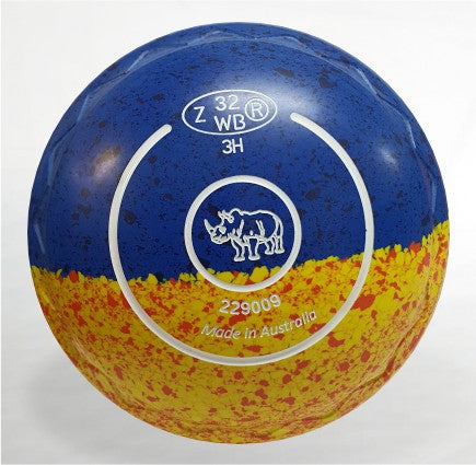 PRE-LOVED - Evolve Size 3 Grip ZScoop Colour Abstract Solarflare-Ocean Logo Rhino Date stamp 32 Serial 229009