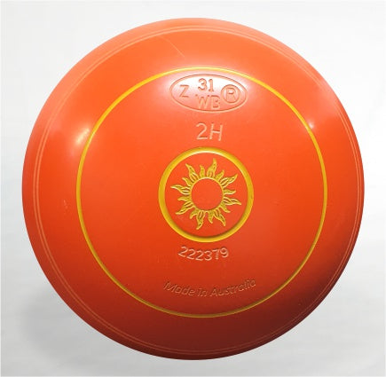 PRE-LOVED - Optima Size 2 Grip Plain Colour Orange Logo Sun Date stamp 31 Serial 222379