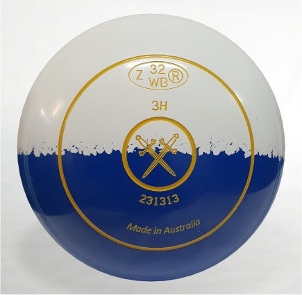 READYMADE - TurboPro Size 3 Grip Plain Duo Colour white-blue Logo Swords Date stamp 32
