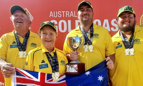 Aero assists Jake Fehlberg Vision impaired bowler, wins World Gold medal