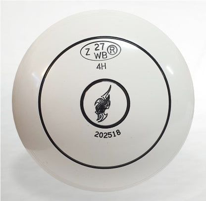 Dynamic Size 4 Grip Plain Colour White Logo Fern NZ Date stamp 27 Serial 202518