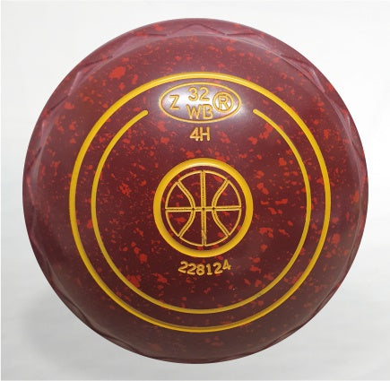 READYMADE   Dynamic Size 4 Grip ZScoop Colour Maroon Red  Logo Basketball Date stamp 32