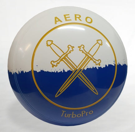 READYMADE - TurboPro Size 3 Grip Plain Duo Colour white-blue Logo Swords Date stamp 32